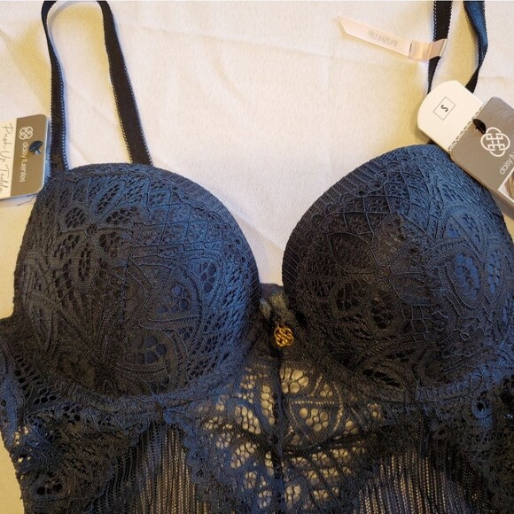 Blue Berry Daisy Fuentes Lace Side Teddy S - Picture 5 of 9